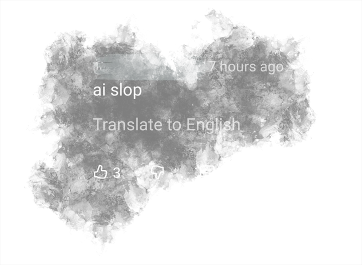 Comment about ai slop