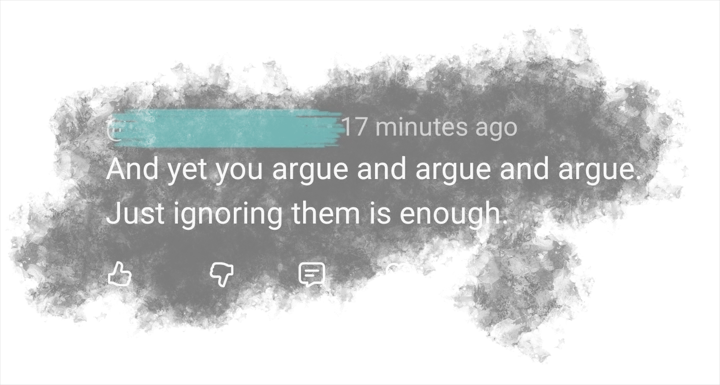 Comment about ignoring