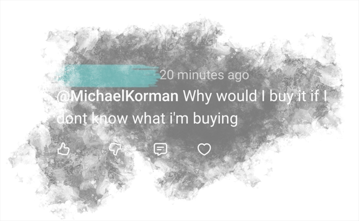 Comment: Why would I buy it?